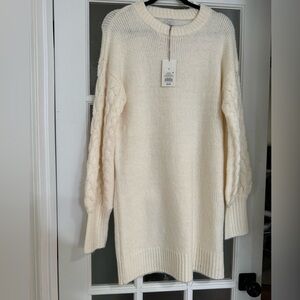 Sweater Dress Cream - Size S